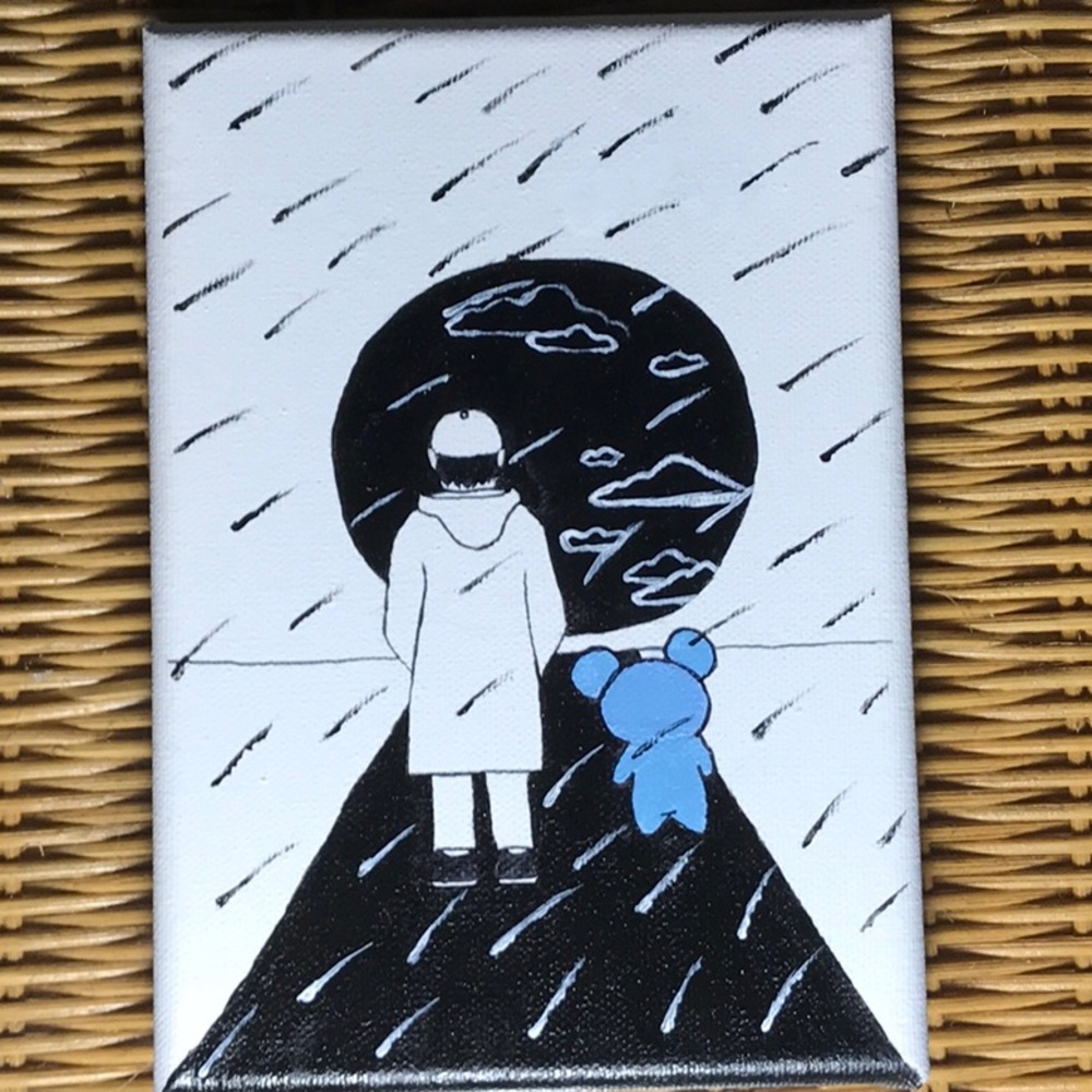BTS RM Forever Rain Painting